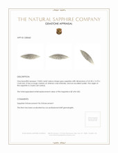 118.85 Ct. Grey Sapphire Crystal from Ceylon (Sri Lanka) Appraisal