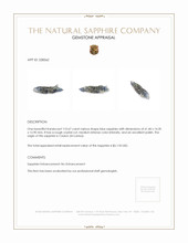 110.67 Ct. Blue Sapphire Crystal from Ceylon (Sri Lanka) Appraisal