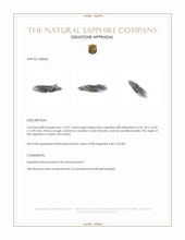 110.67 Ct. Blue Rough Sapphire Crystal from Ceylon (Sri Lanka) Appraisal