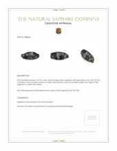 107.96 Ct. Black Sapphire Crystal from Ceylon (Sri Lanka) Appraisal