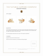 87.67 Ct. White Sapphire Crystal from Ceylon (Sri Lanka) Appraisal