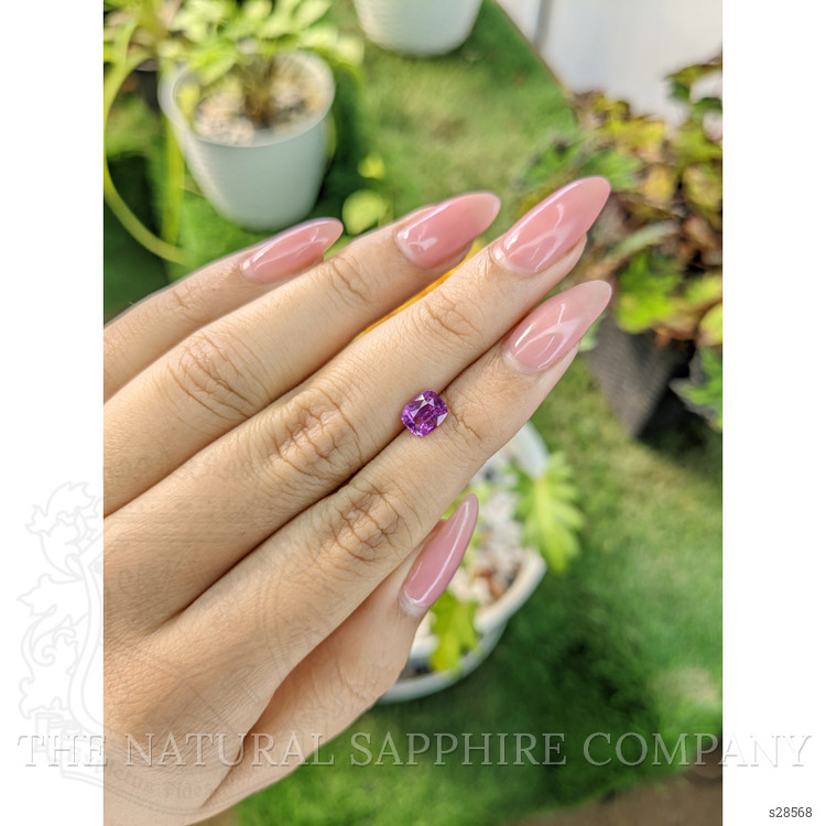 1.23 Ct. Pinkish Purple Sapphire from Ceylon (Sri Lanka)