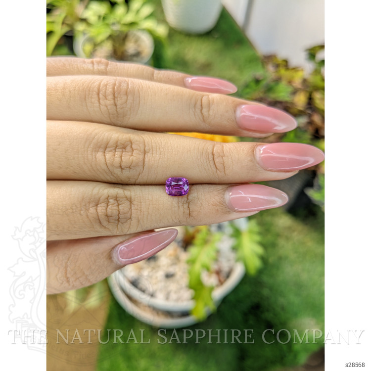 1.23 Ct. Pinkish Purple Sapphire from Ceylon (Sri Lanka)