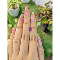 1.23 Ct. Pinkish Purple Sapphire from Ceylon (Sri Lanka) Life Style