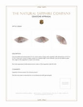 73.76 Ct. Pink Sapphire Crystal from Ceylon (Sri Lanka) Appraisal