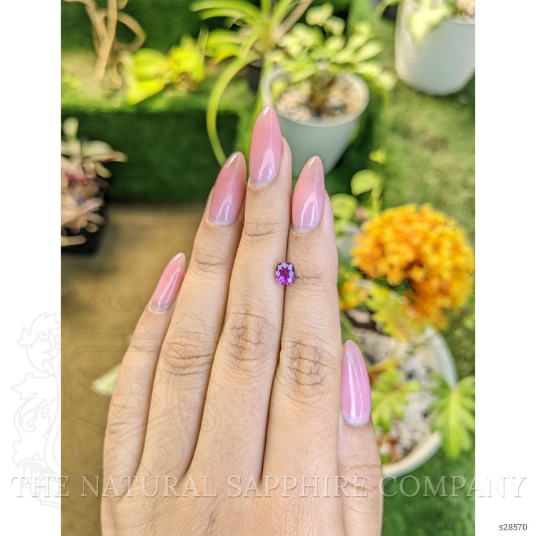 1.01 Ct. Pinkish Purple Sapphire from Ceylon (Sri Lanka)