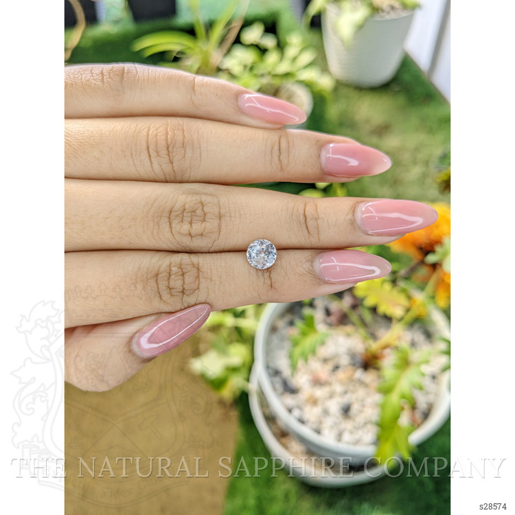 1.53 Ct. White Sapphire from Ceylon (Sri Lanka)