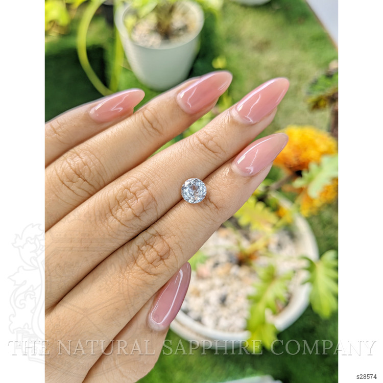 1.53 Ct. White Sapphire from Ceylon (Sri Lanka)