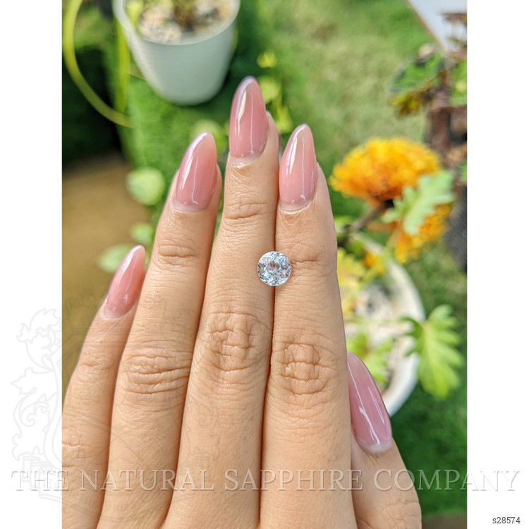 1.53 Ct. White Sapphire from Ceylon (Sri Lanka)