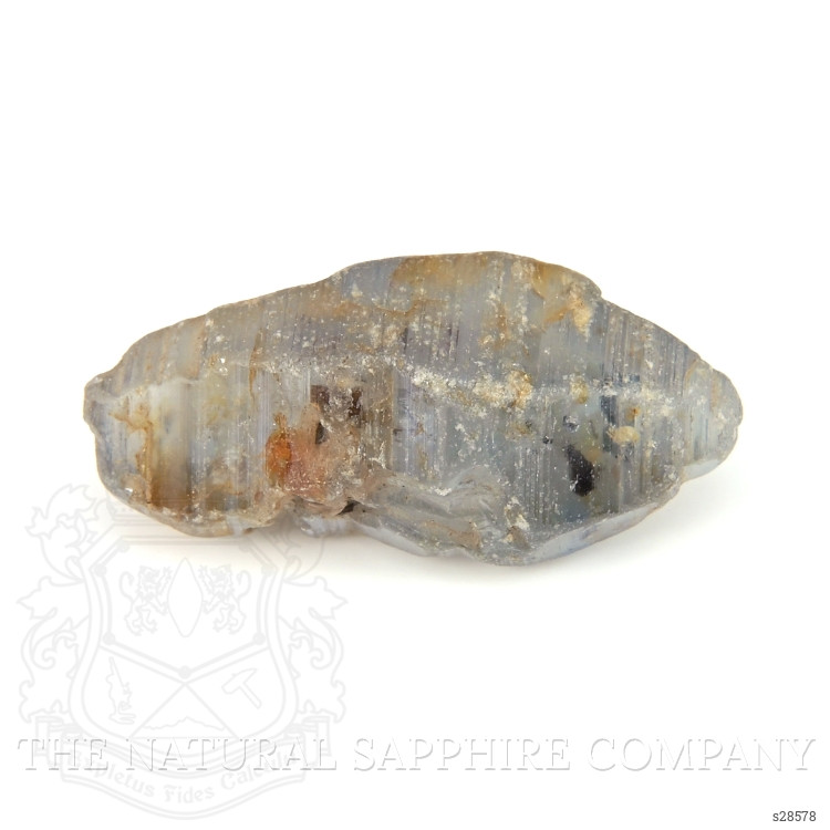 68.38 Ct. Greyish Blue Sapphire Crystal from Ceylon (Sri Lanka)