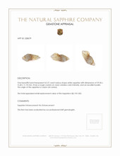 62.37 Ct. White Rough Sapphire from Ceylon (Sri Lanka) Appraisal