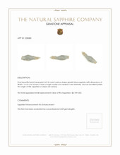 62.18 Ct. Greyish Blue Rough Sapphire from Ceylon (Sri Lanka) Appraisal