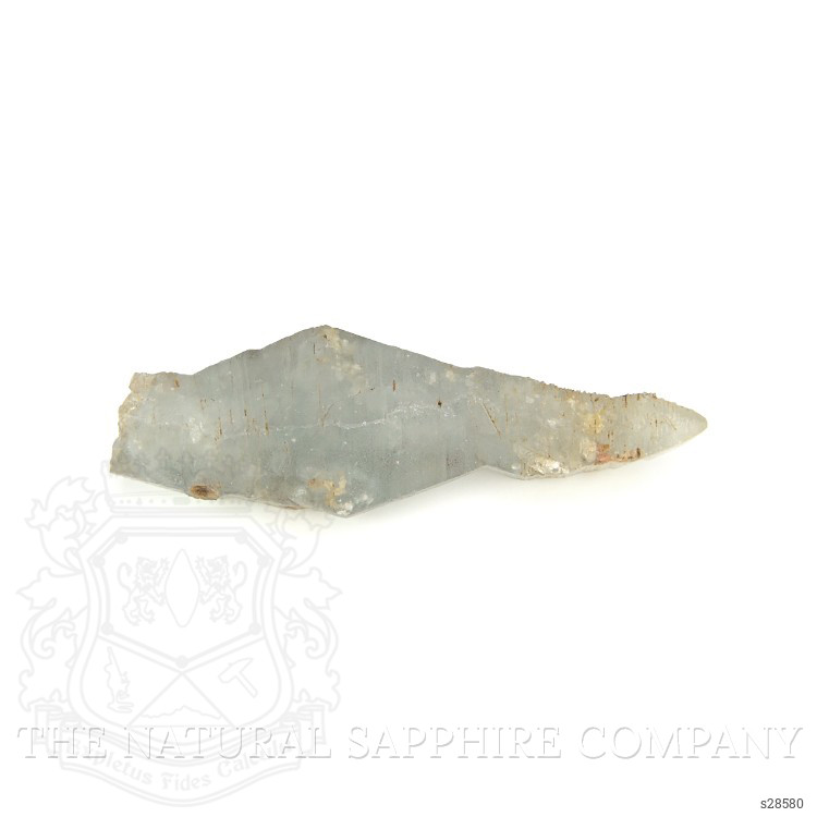 62.18 Ct. Greyish Blue Sapphire Crystal from Ceylon (Sri Lanka)