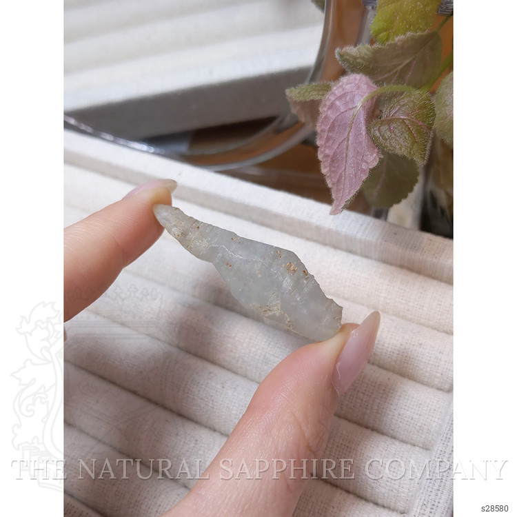 62.18 Ct. Greyish Blue Sapphire Crystal from Ceylon (Sri Lanka)