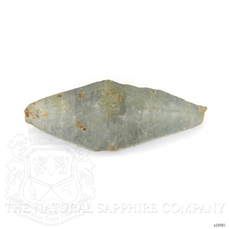 61.99 Ct. Bluish Grey Sapphire Crystal from Ceylon (Sri Lanka)