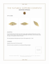 44.28 Ct. Yellow Sapphire Crystal from Ceylon (Sri Lanka) Appraisal