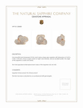 39.04 Ct. Grey Sapphire Crystal from Ceylon (Sri Lanka) Appraisal