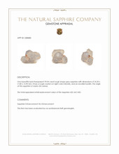 39.04 Ct. Grey Rough Sapphire from Ceylon (Sri Lanka) Appraisal