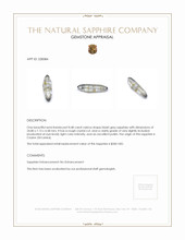 8.48 Ct. Bluish Grey Sapphire Crystal from Ceylon (Sri Lanka) Appraisal