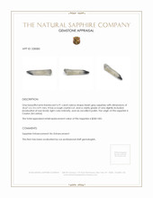 6.91 Ct. Bluish Grey Sapphire Crystal from Ceylon (Sri Lanka) Appraisal