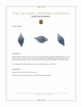 19.00 Ct. Greyish Blue Rough Sapphire from Ceylon (Sri Lanka) Appraisal