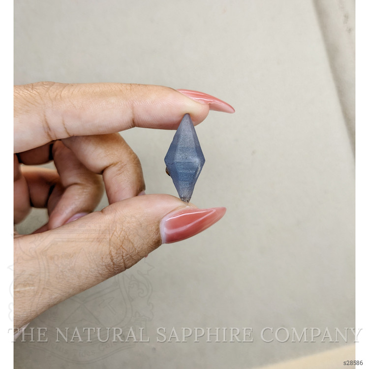 19.00 Ct. Greyish Blue Sapphire Crystal from Ceylon (Sri Lanka)