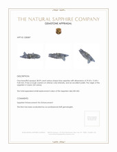 38.09 Ct. Blue Sapphire Crystal from Ceylon (Sri Lanka) Appraisal