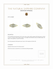 36.92 Ct. Yellow Sapphire Crystal from Ceylon (Sri Lanka) Appraisal