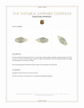 36.92 Ct. Yellow Sapphire Crystal from Ceylon (Sri Lanka) Appraisal