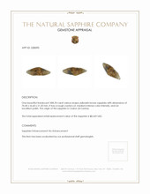 308.78 Ct. Yellowish Brown Sapphire Crystal from Ceylon (Sri Lanka) Appraisal