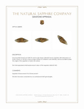 308.78 Ct. Yellowish Brown Rough Sapphire Crystal from Ceylon (Sri Lanka) Appraisal