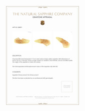 115.63 Ct. Yellow Sapphire Crystal from Ceylon (Sri Lanka) Appraisal