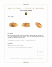 105.02 Ct. Yellow Sapphire Crystal from Ceylon (Sri Lanka) Appraisal