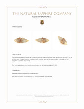 69.48 Ct. Yellow Rough Sapphire from Ceylon (Sri Lanka) Appraisal