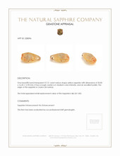 57.31 Ct. Yellow Sapphire Crystal from Ceylon (Sri Lanka) Appraisal