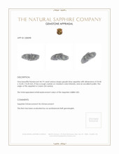 44.19 Ct. Greyish Blue Sapphire Crystal from Ceylon (Sri Lanka) Appraisal