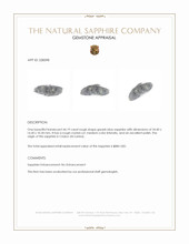 44.19 Ct. Greyish Blue Rough Sapphire Crystal from Ceylon (Sri Lanka) Appraisal