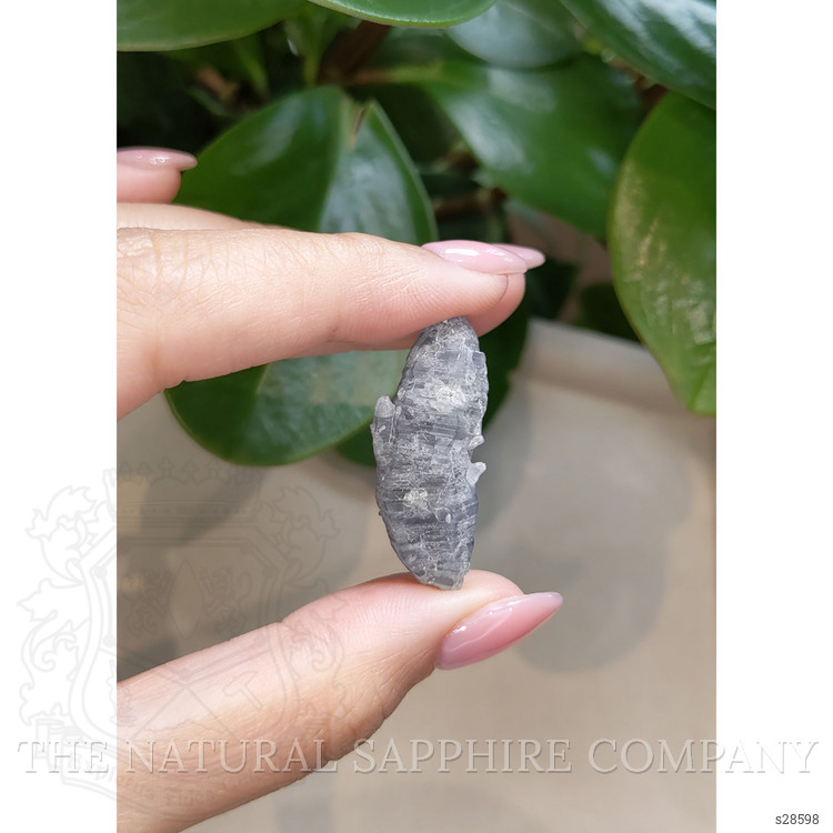 44.19 Ct. Greyish Blue Sapphire Crystal from Ceylon (Sri Lanka)