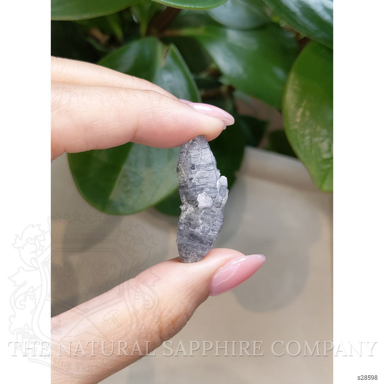 44.19 Ct. Greyish Blue Sapphire Crystal from Ceylon (Sri Lanka)