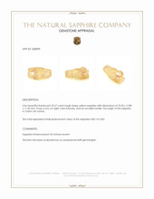 35.27 Ct. Yellow Rough Sapphire from Ceylon (Sri Lanka) Appraisal