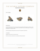 39.74 Ct. Blue Rough Sapphire Crystal from Ceylon (Sri Lanka) Appraisal