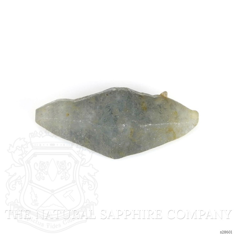 35.40 Ct. Bluish Grey Rough Sapphire Crystal from Ceylon (Sri Lanka)