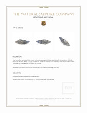 34.46 Ct. Greyish Blue Sapphire Crystal from Ceylon (Sri Lanka) Appraisal