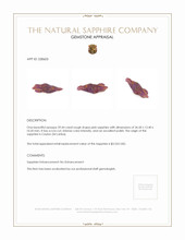 29.44 Ct. Pink Rough Sapphire from Ceylon (Sri Lanka) Appraisal