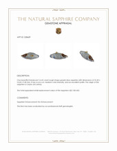 16.45 Ct. Greyish Blue Rough Sapphire from Ceylon (Sri Lanka) Appraisal