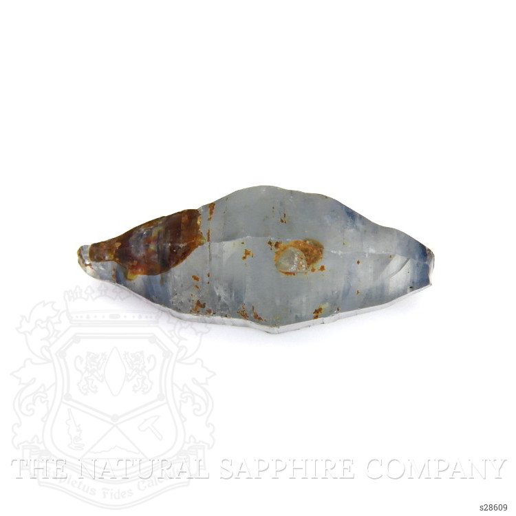 16.45 Ct. Greyish Blue Sapphire Crystal from Ceylon (Sri Lanka)