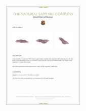 9.89 Ct. Purplish Pink Rough Sapphire from Ceylon (Sri Lanka) Appraisal