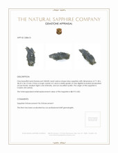 438.08 Ct. Blue Sapphire Crystal from Ceylon (Sri Lanka) Appraisal