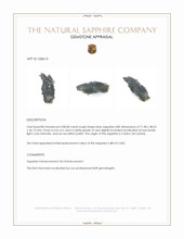 438.08 Ct. Blue Rough Sapphire from Ceylon (Sri Lanka) Appraisal