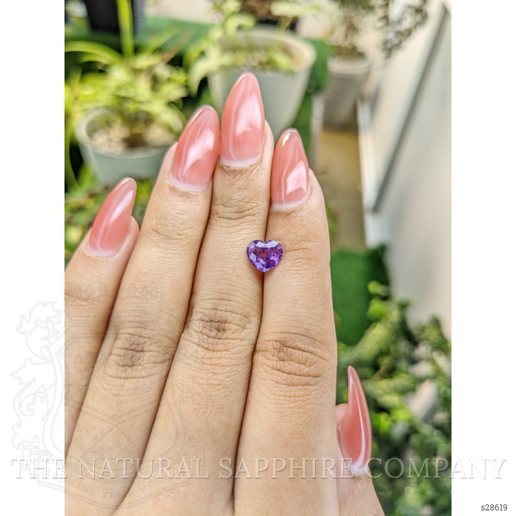 1.54 Ct. Pinkish Purple Sapphire from Ceylon (Sri Lanka)